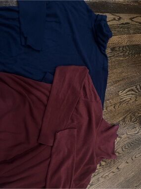 Uniqlo Maroon Turtleneck Sweater and Navy bundle